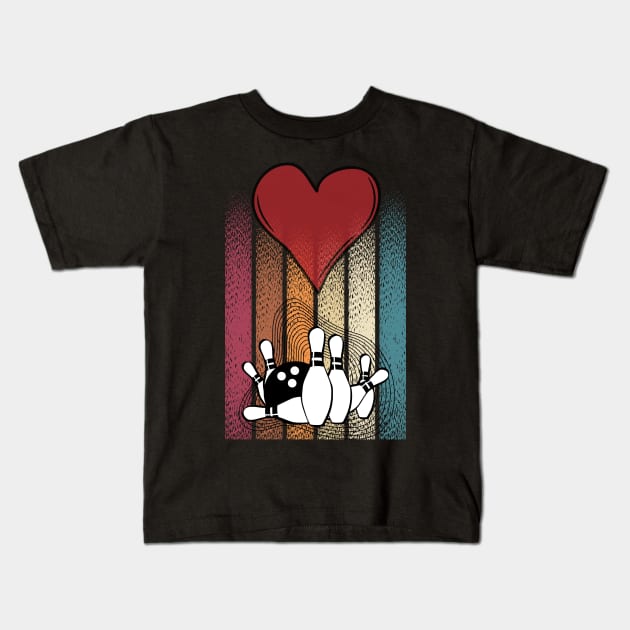 Bowling Lover Kids T-Shirt by NICHE&NICHE